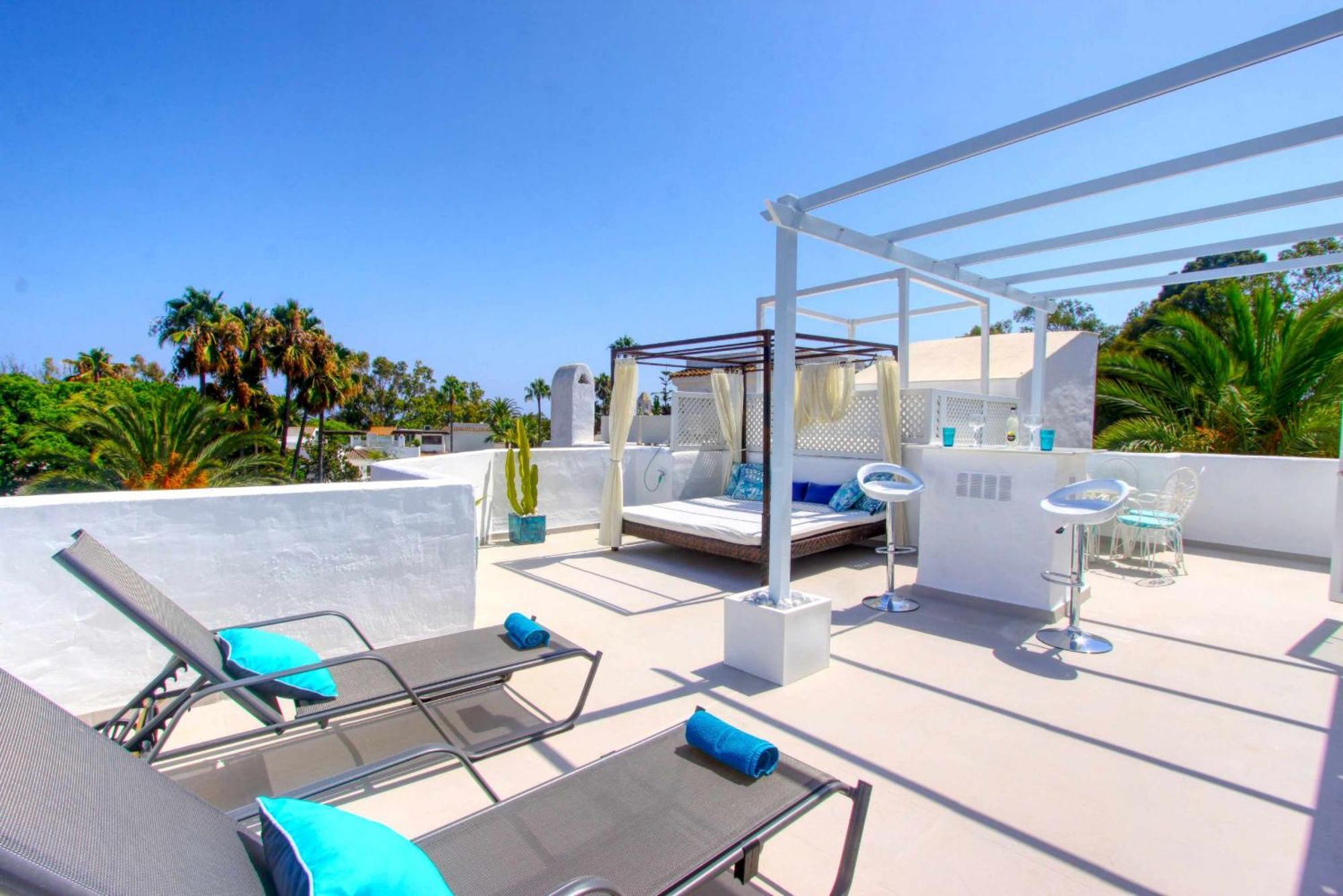 1108 Beachfront 2 Apartments With Roofterrace 80Mtrgt Beach 3 Pools Marbella Esterno foto